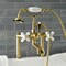 Kingston Brass AE111T7 Deck Mount Clawfoot Tub Faucet, Brushed Brass AE111T7 - alternate 3